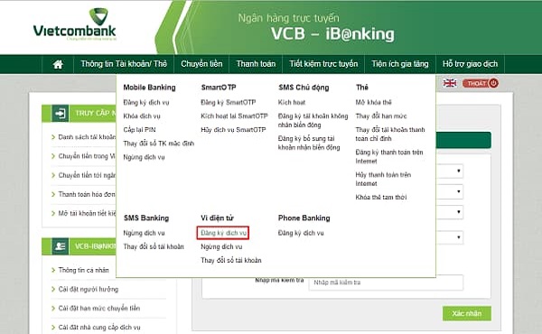 Bạn có thể đóng tài khoản Vietcombank trên chính Internet Banking