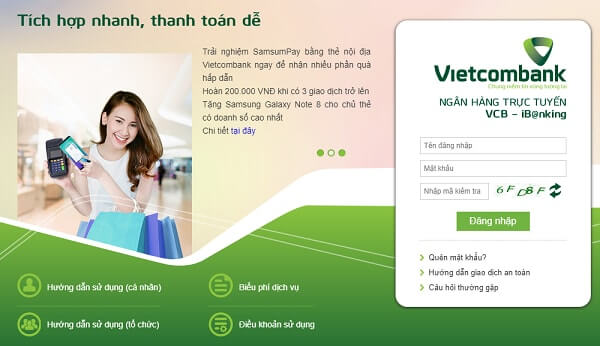 Dịch vụ Internet Banking Vietcombank là gì?