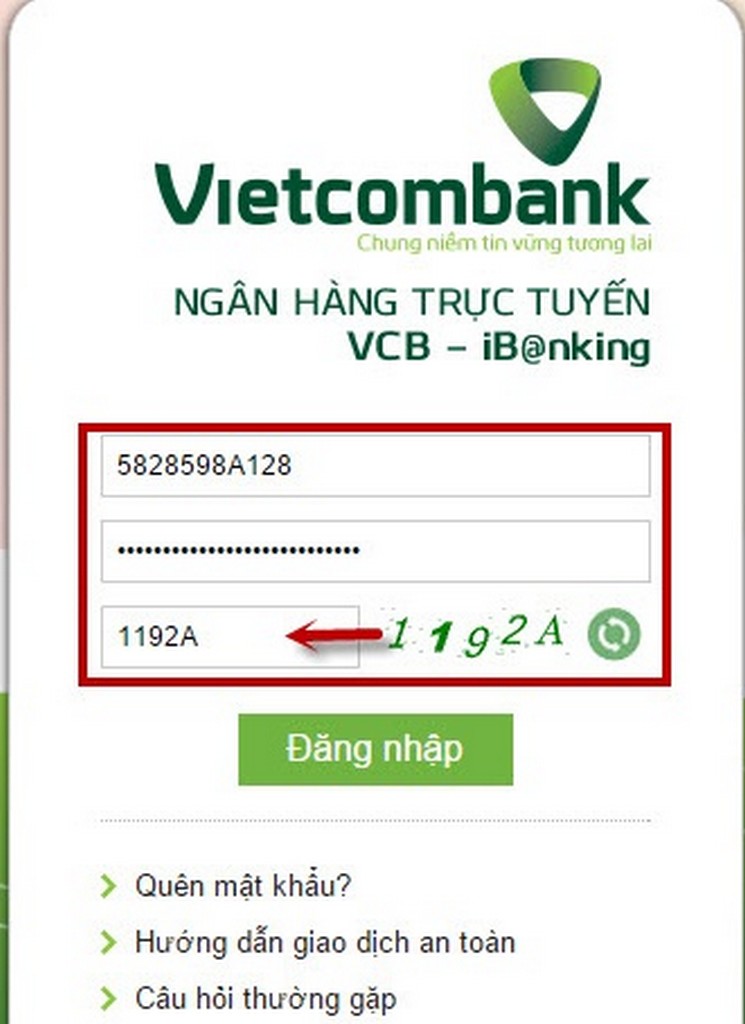 Mật khẩu Vietcombank thường dao động từ 7 – 20 ký tự