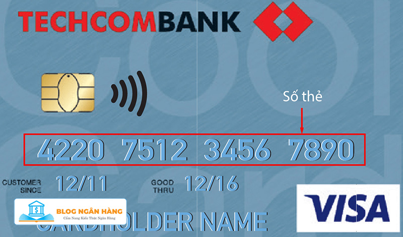 Số thẻ ATM Techcombank