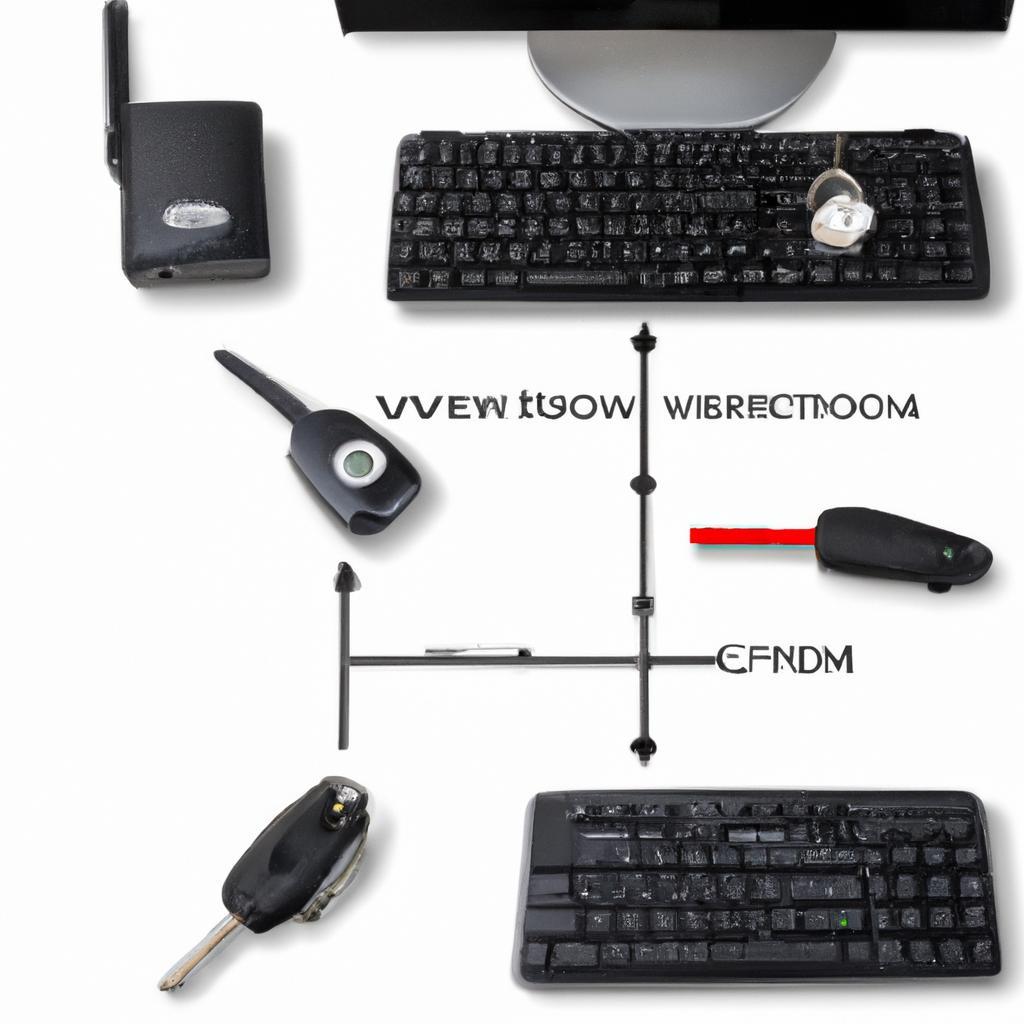 Computer setup with Verizon network security key for enhanced online protection