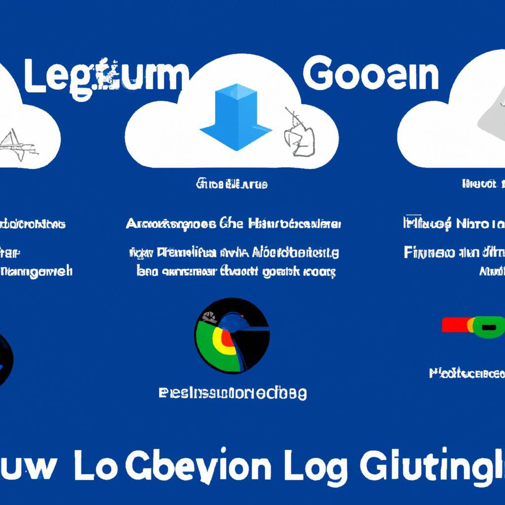Illustration showcasing the various authentication methods for logging in to Google Cloud.